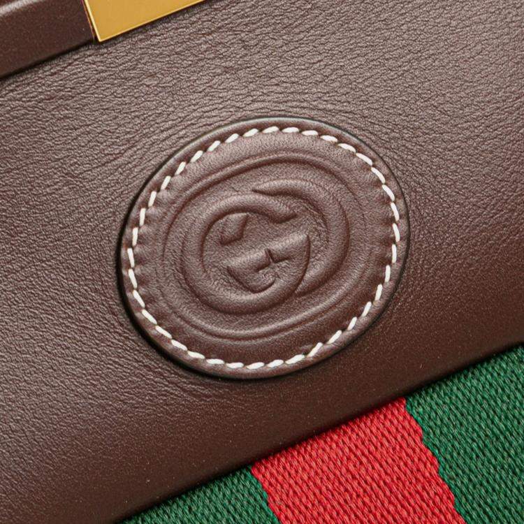 Pre Owned Gucci Gg Supreme Ophidia Handbag Chain Shoulder Bag Beige Brown Leather Gucci