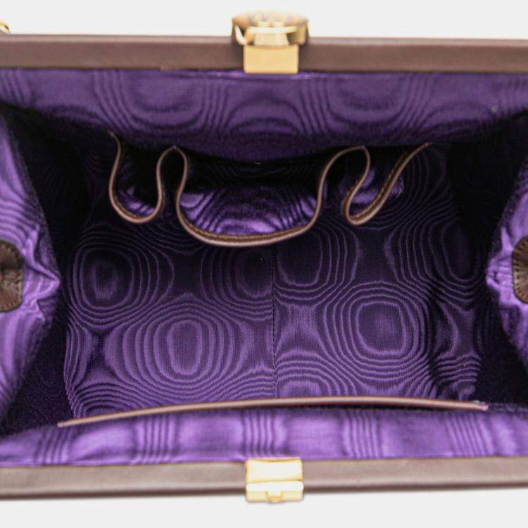 Pre Owned Gucci Gg Supreme Ophidia Handbag Chain Shoulder Bag Beige Brown Leather Gucci