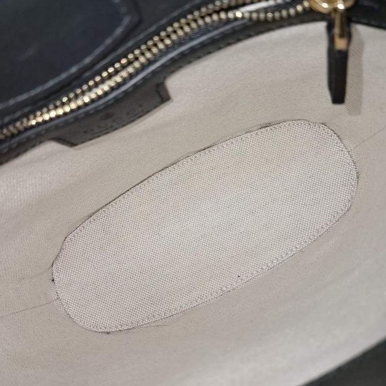 Pre Owned Gucci Black Leather 73 Small Bucket Bag