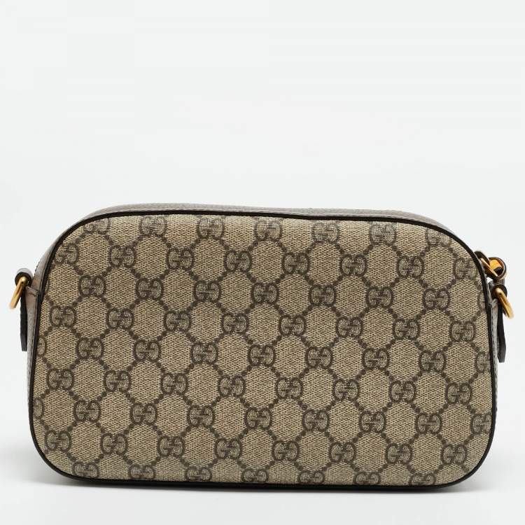 Pre Owned Gucci Neo Vintage Beige/Ebony GG Supreme Canvas Messenger Bag