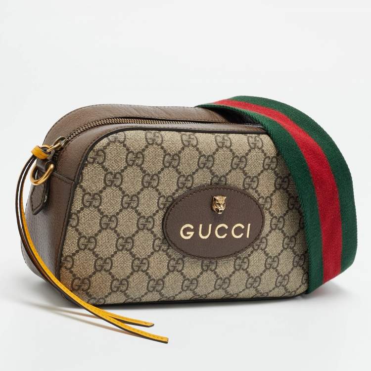 Pre Owned Gucci Neo Vintage Beige/Ebony GG Supreme Canvas Messenger Bag