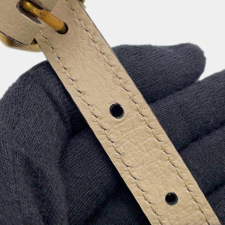 Pre Owned Gucci Interlocking G Gg Supreme 2-Way Mini Tote Beige Leather Pvc