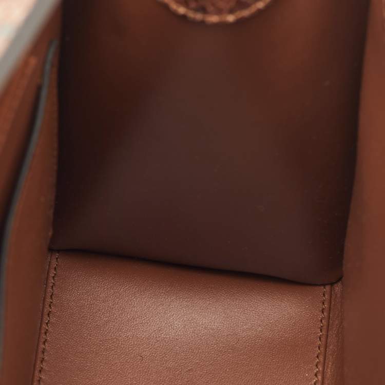 مملوكة مسبقًا Gucci Diana Small Brown Python Bamboo Tote