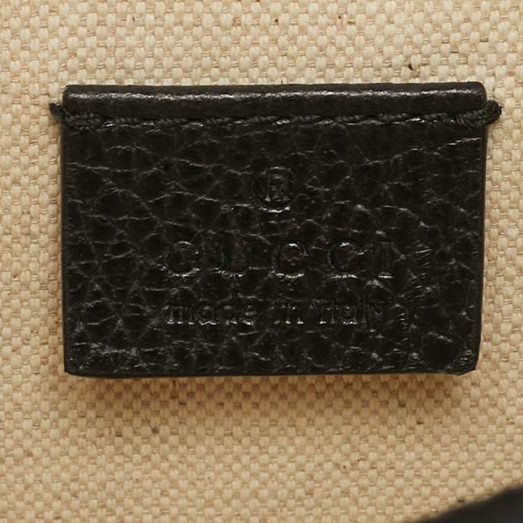 Pre Owned Gucci Crystal Dionysus Small Black Leather Shoulder Bag