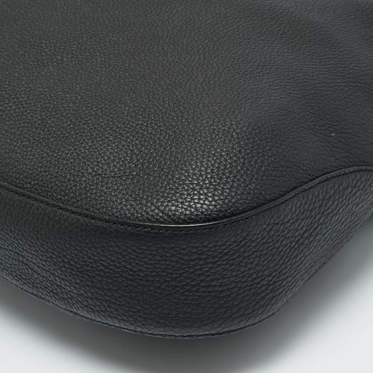 Pre Owned Gucci Soft Jackie Black Leather Hobo