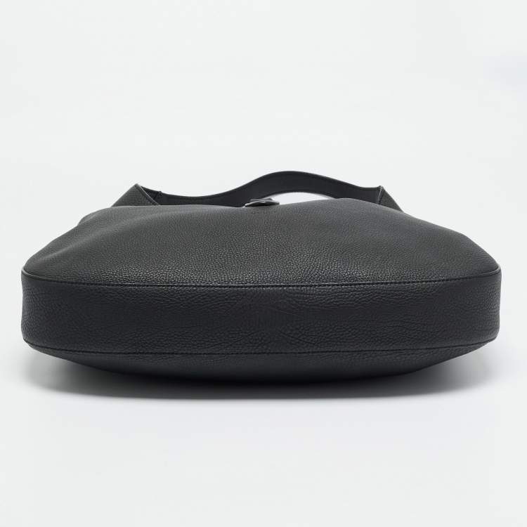 Pre Owned Gucci Soft Jackie Black Leather Hobo