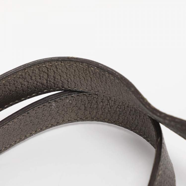 Pre Owned Gucci Abbey Medium Beige/Metallic GG Canvas and Leather Hobo