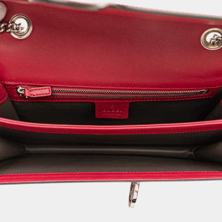 مملوكة مسبقًا Gucci Red Medium Patent Dollar Interlocking G Crossbody