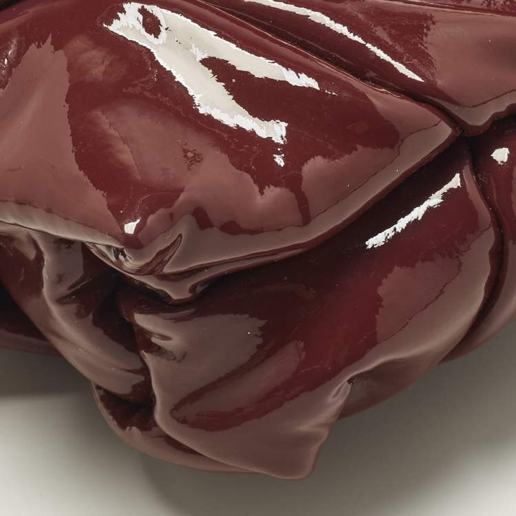 Pre Owned Gucci Hysteria Purple Patent Leather Clutch