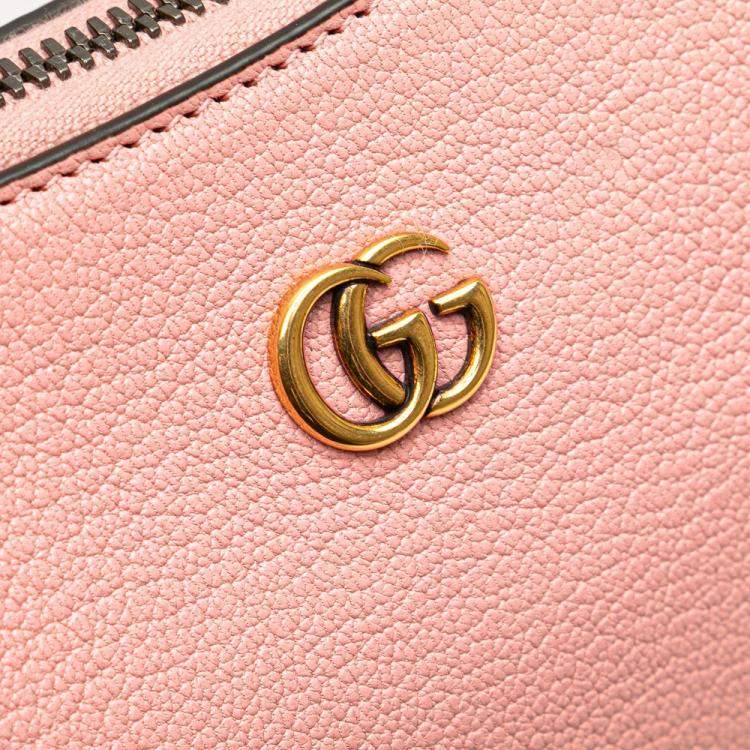 Pre Owned Gucci Pink Mini Goatskin Aphrodite Shoulder Bag