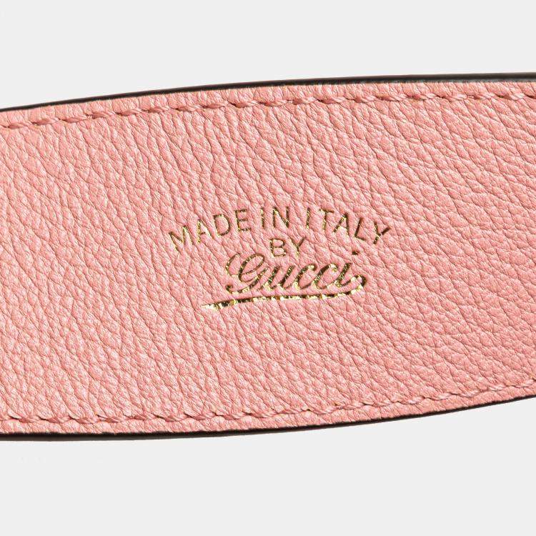 Pre Owned Gucci Pink Mini Goatskin Aphrodite Shoulder Bag