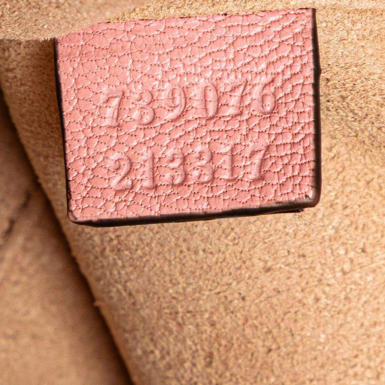 Pre Owned Gucci Pink Mini Goatskin Aphrodite Shoulder Bag