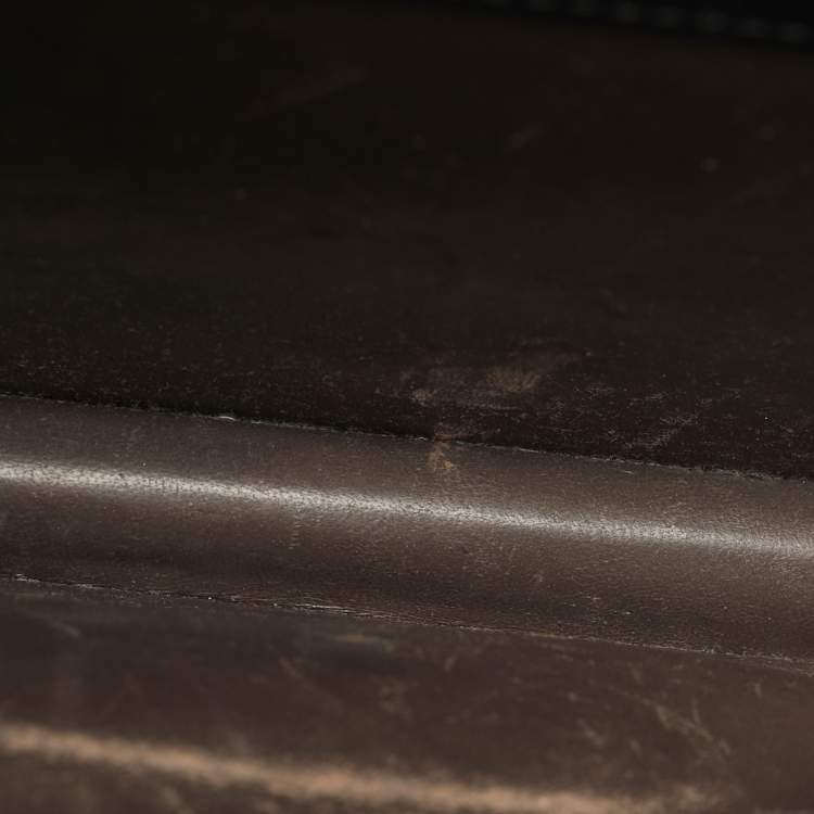 Pre Owned Gucci Interlocking G Medium Black Patent Leather Shoulder Bag