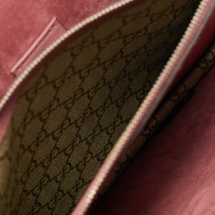 Pre Owned Gucci Dionysus Medium Beige/Burgundy Blooms GG Supreme Canvas Shoulder Bag