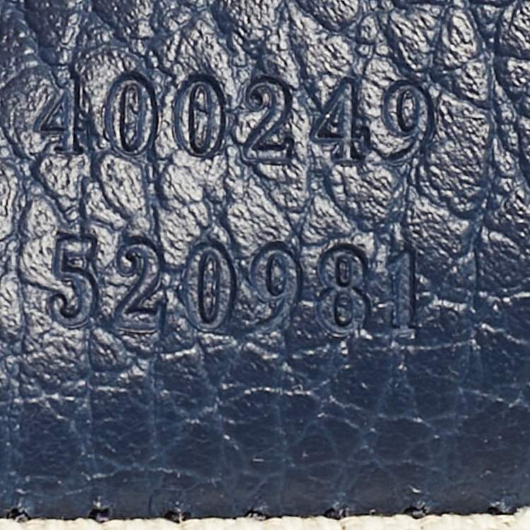 Pre Owned Gucci Dionysus Small Navy Blue Leather Shoulder Bag