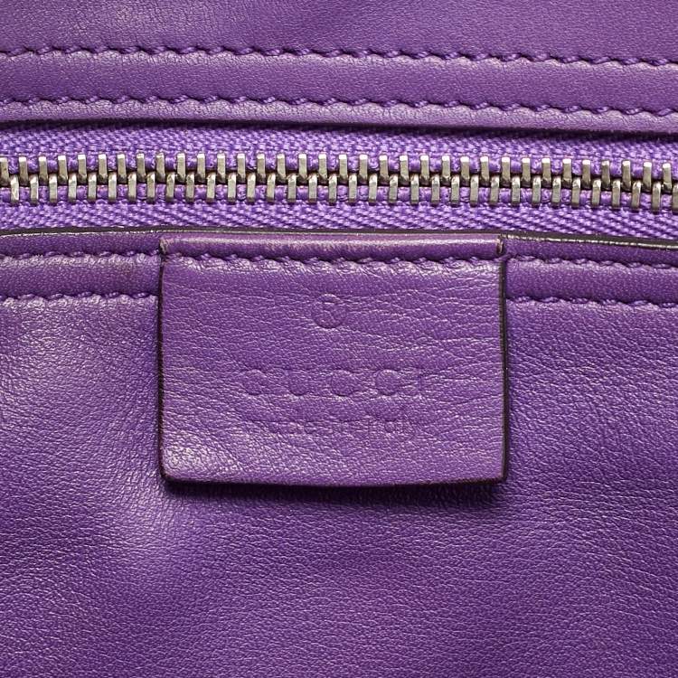 Pre Owned Gucci Soft Jackie Large Multicolor Python Tote