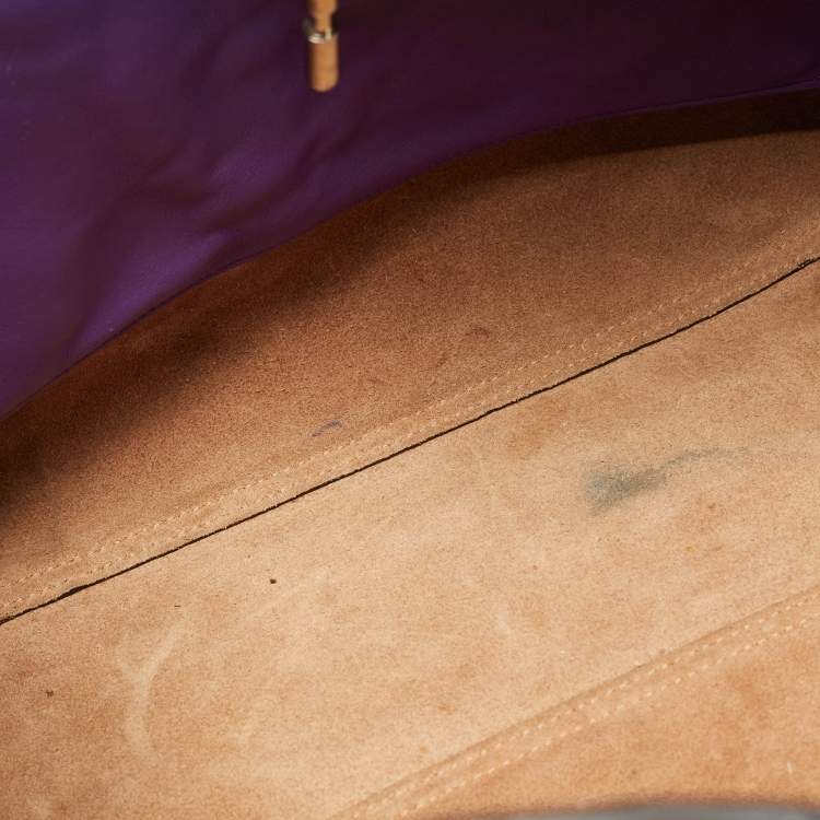 Pre Owned Gucci Soft Jackie Large Multicolor Python Tote