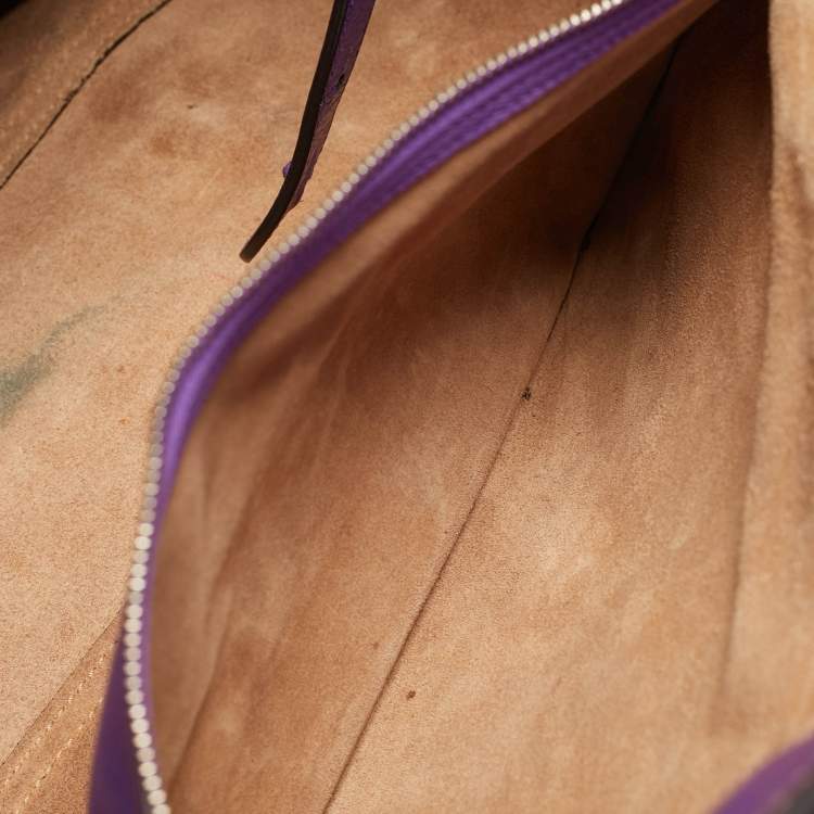 Pre Owned Gucci Soft Jackie Large Multicolor Python Tote