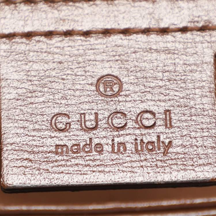 Pre Owned Gucci Jackie Small Beige/Brown GG Supreme Canvas and Leather Hobo