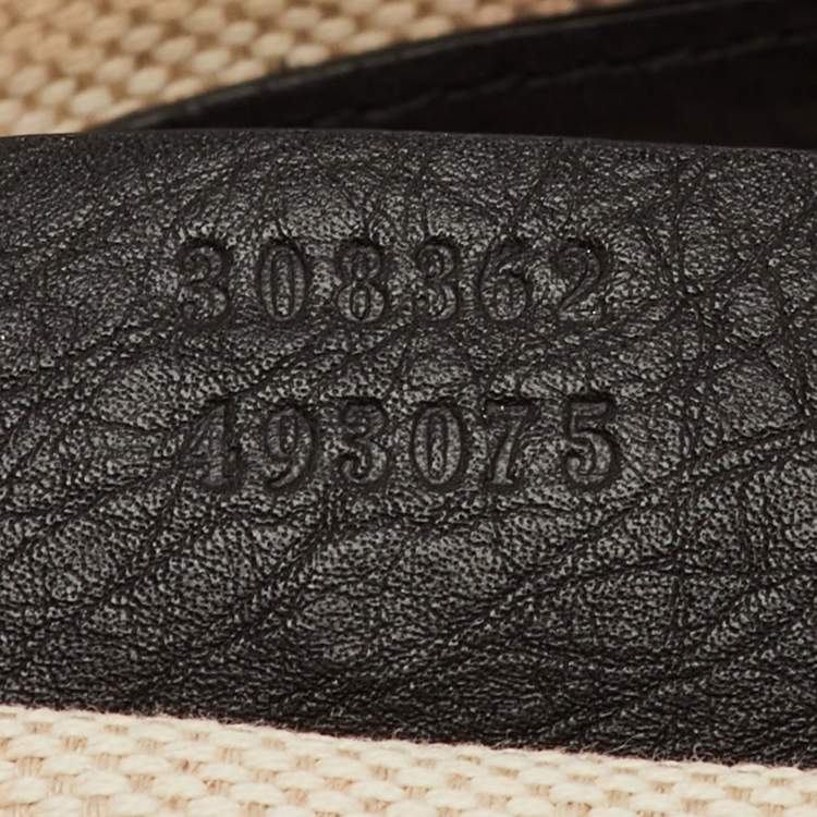 Pre Owned Gucci Soho Working Black Leather Tote