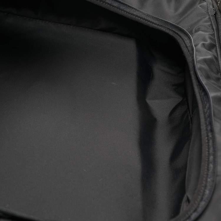 Pre Owned Gucci Black GG Supreme Canvas 4 Wheeled Cabin Suitcase