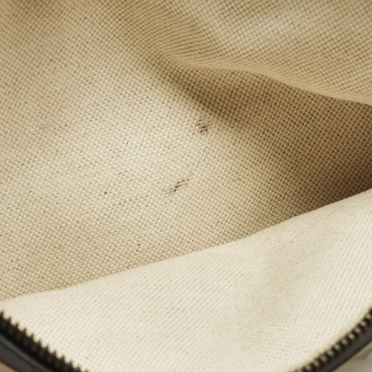 Pre Owned Gucci Dionysus Bamboo Large Black Leather Top Handle Bag