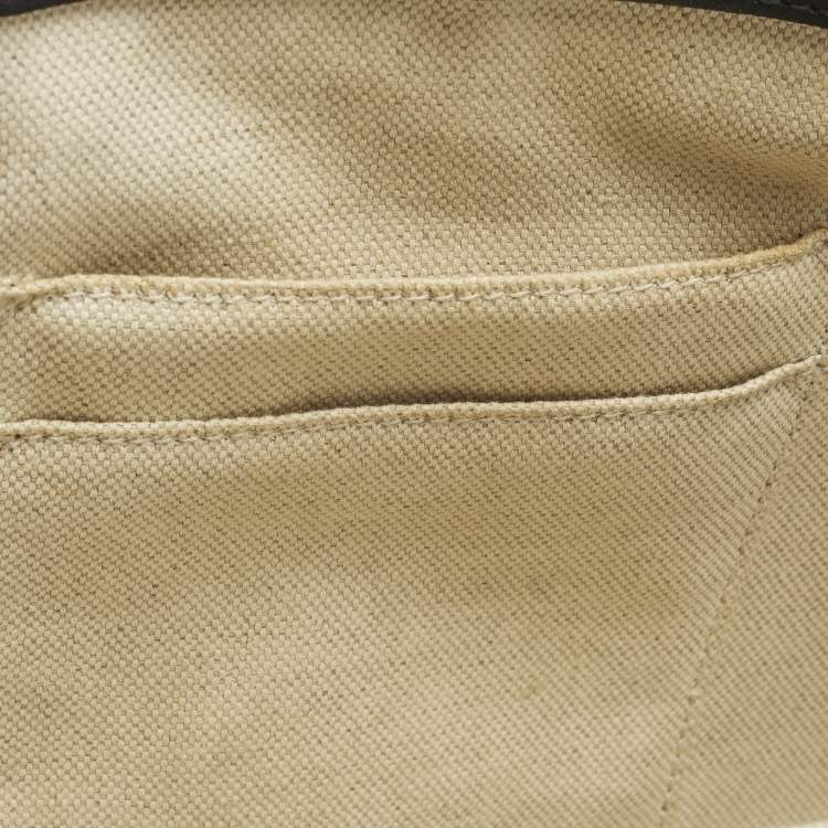 Pre Owned Gucci Dionysus Bamboo Large Black Leather Top Handle Bag