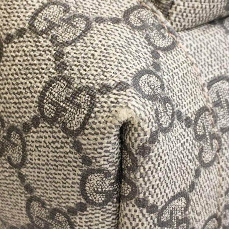 Pre Owned Gucci Beige Supreme Single Buckle Backpack