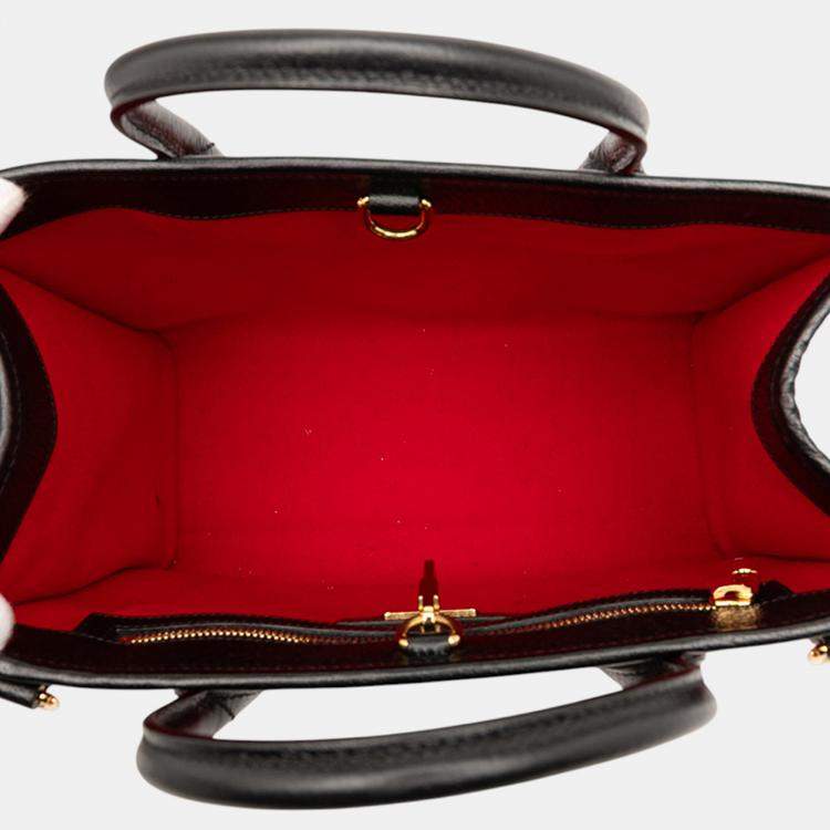 Pre Owned Gucci Red Felt 100 Centennial Satchel