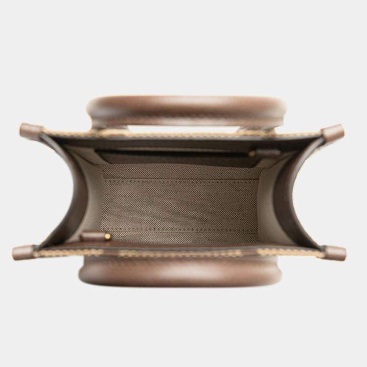 Pre Owned Gucci Brown Mini Jumbo GG Canvas Web Satchel