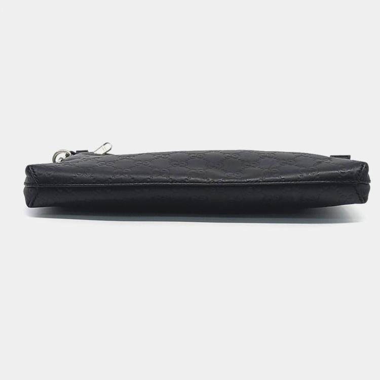Pre Owned Gucci Black Leather Cimaline Clutch