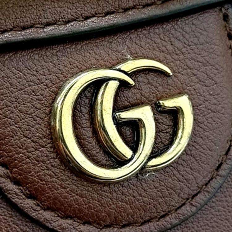 Pre Owned Gucci Brown Leather Diana Tote and Shoulder Bag