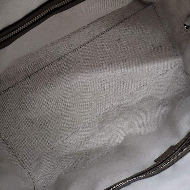 Pre Owned Gucci Brown Leather Jumbo GG Duffel Bag Small