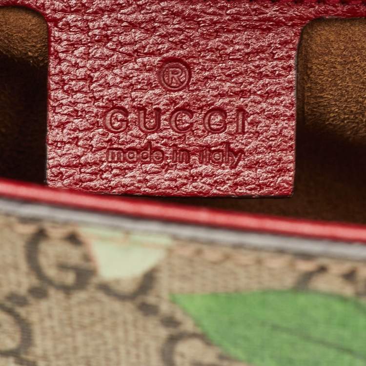 Pre Owned Gucci Padlock Medium Multicolor Tian Print GG Supreme Canvas Chain Shoulder Bag