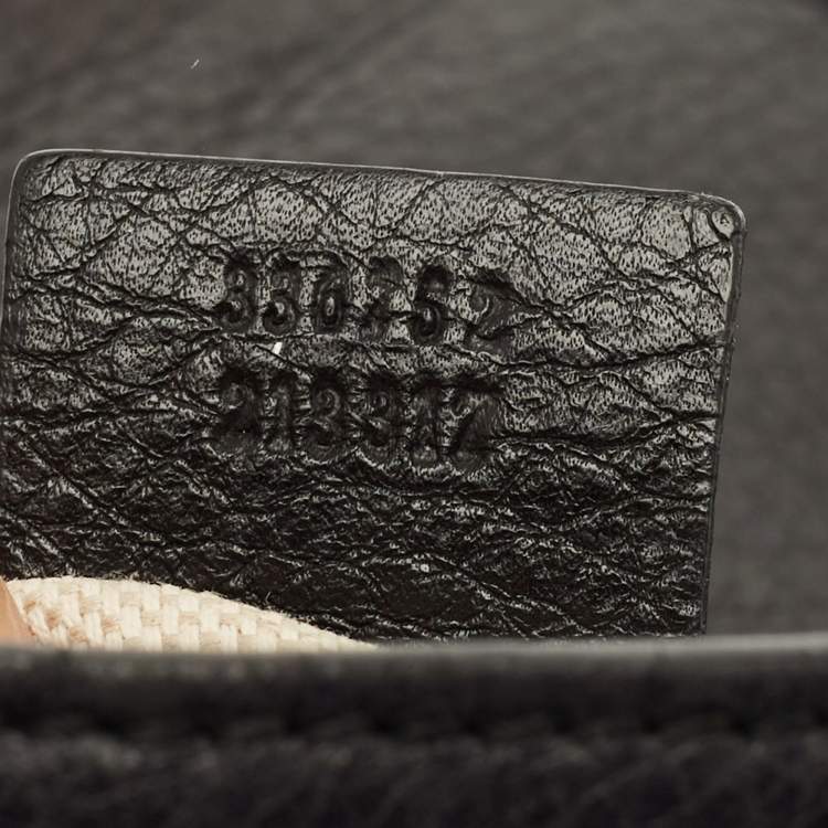 Pre Owned Gucci Soho Chain Flap Black Leather Crossbody Bag