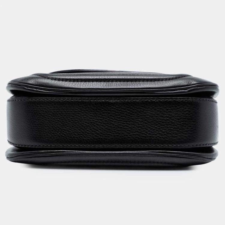 مملوكة مسبقًا Gucci Black Medium Leather New Bamboo Satchel