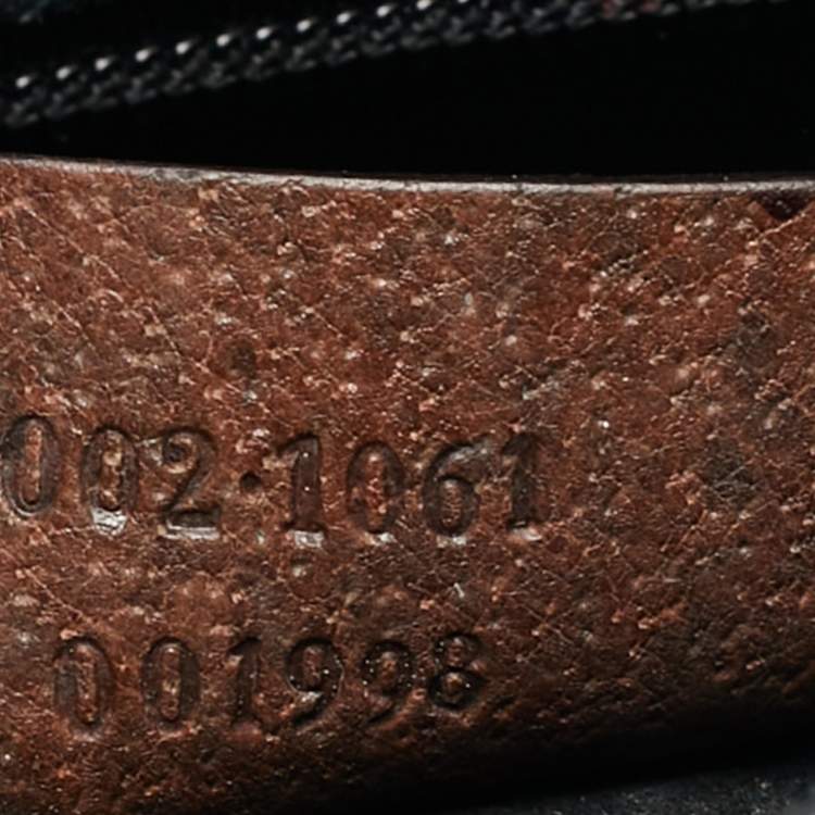 مملوكة مسبقًا Gucci Bamboo Handle Dark Brown Leather Tote