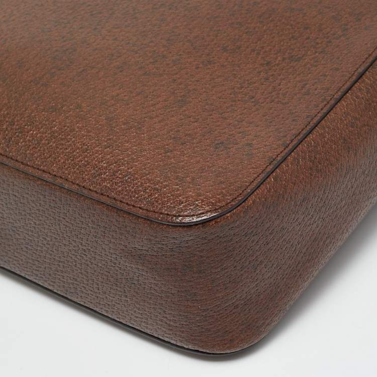 مملوكة مسبقًا Gucci Bamboo Handle Dark Brown Leather Tote