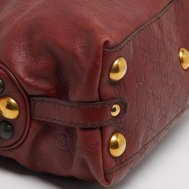 مملوكة مسبقًا حقيبة غوتشي بابوسكا كريست دوم كانفاس كريستال جي جي بني/بيج