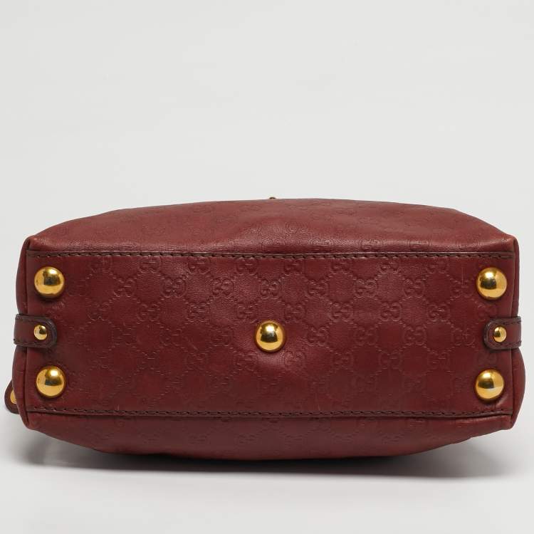 مملوكة مسبقًا حقيبة غوتشي بابوسكا كريست دوم كانفاس كريستال جي جي بني/بيج