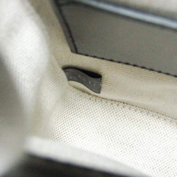 Pre Owned Gucci Bamboo Black Leather Backpack