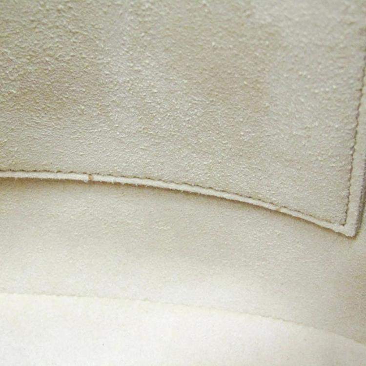 Pre Owned Gucci Ophidia Small White Leather Shoulder Bag