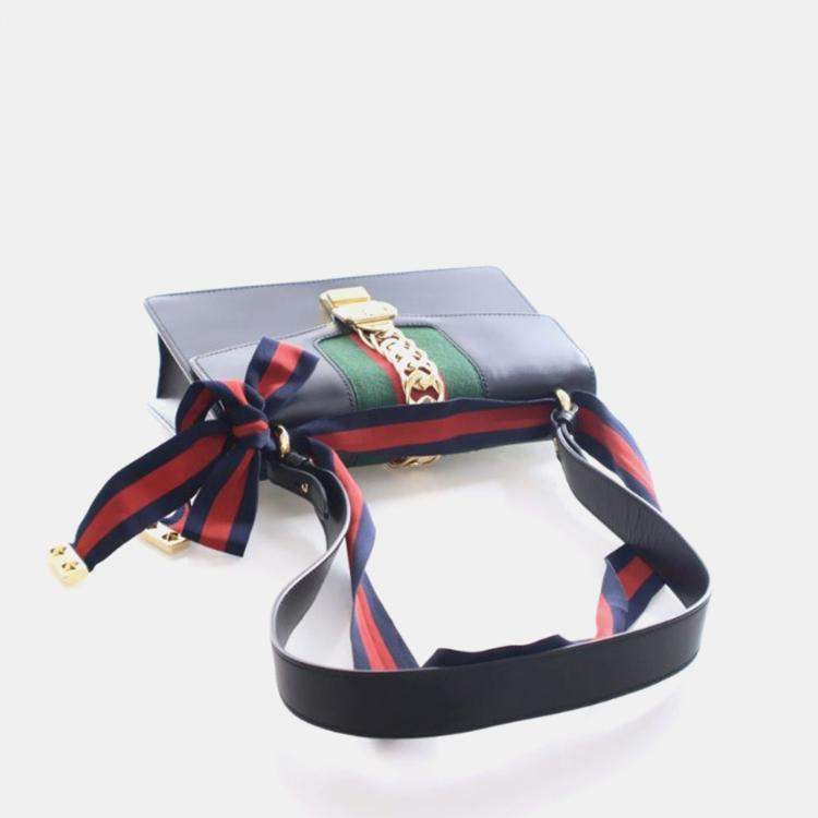 Pre Owned Gucci Medium Calfskin Sylvie