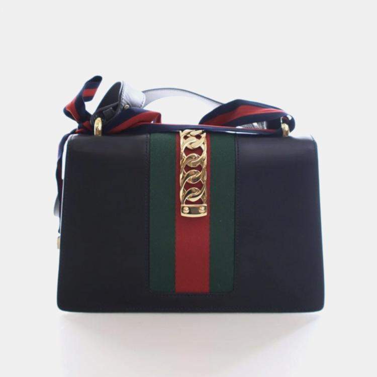 Pre Owned Gucci Medium Calfskin Sylvie