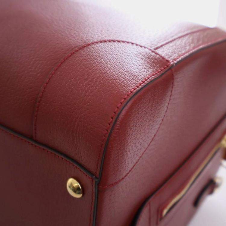 Pre Owned Gucci Large Calfskin Savoy Duffle