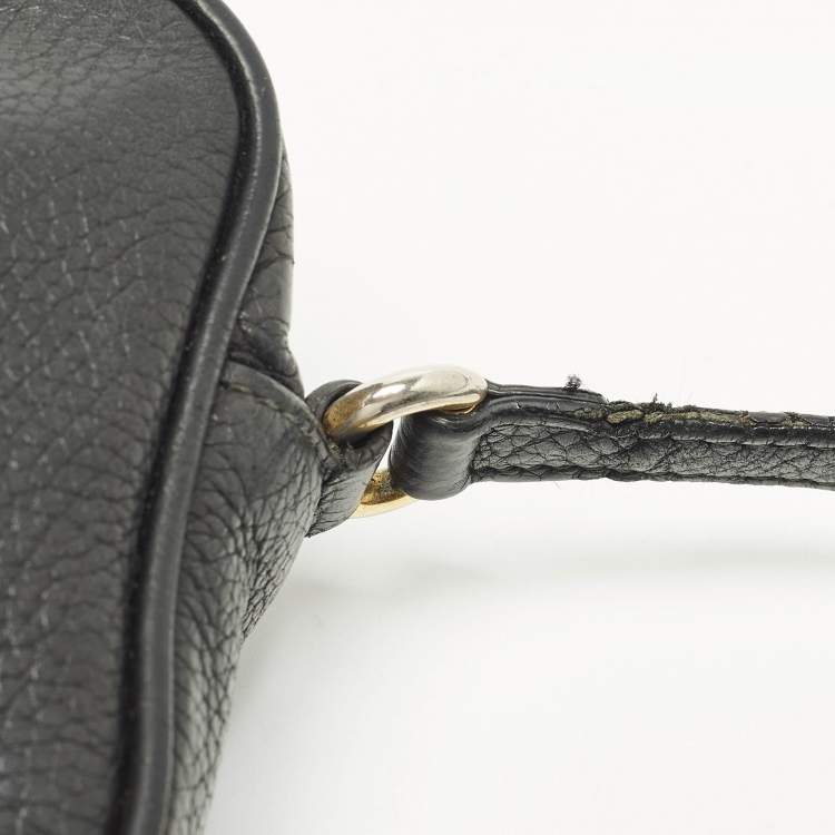 Pre Owned Gucci Soho Disco Small Black Leather Crossbody Bag