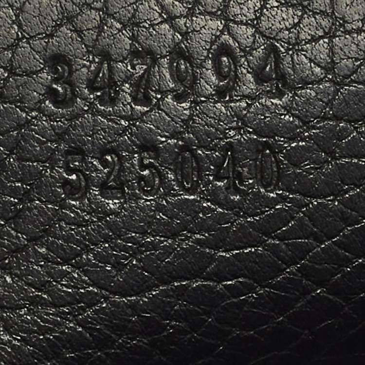 Pre Owned Gucci Soho Disco Small Black Leather Crossbody Bag