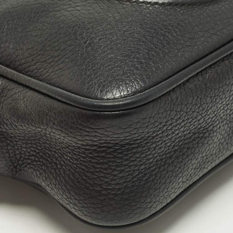 Pre Owned Gucci Soho Disco Small Black Leather Crossbody Bag