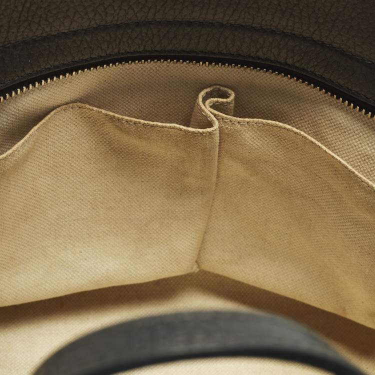 Pre Owned Gucci Swing Mini Black Leather Tote