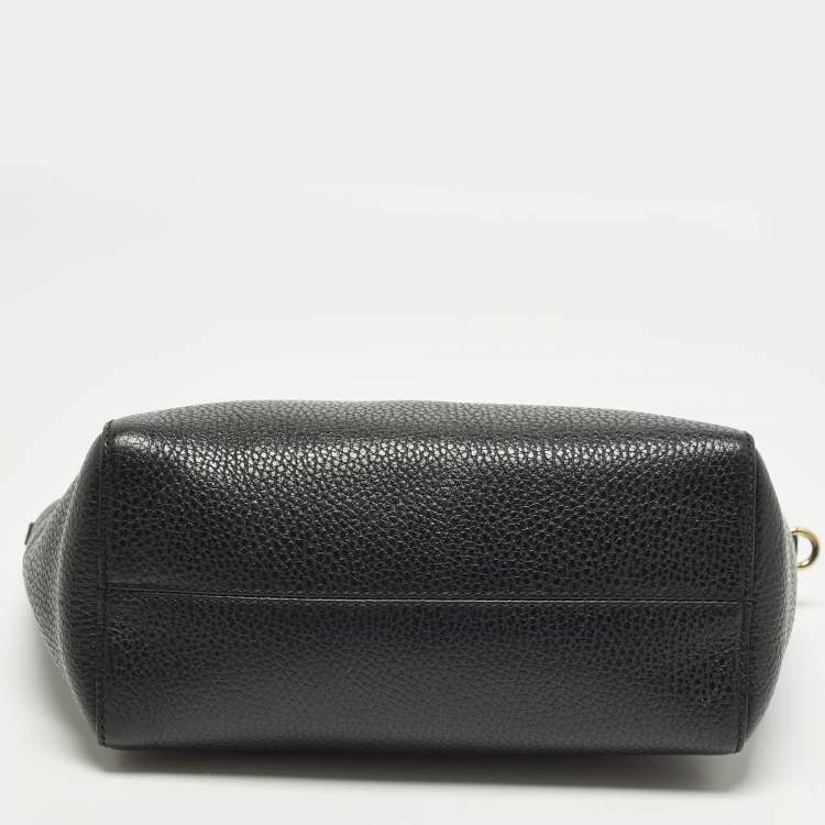 Pre Owned Gucci Swing Mini Black Leather Tote